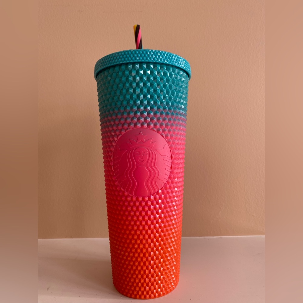 New Disneyland 2023 Starbucks Halloween Ombre Studded Tumbler - Picture 2 of 3